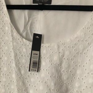 NWT The Limited White Eyelet Dress